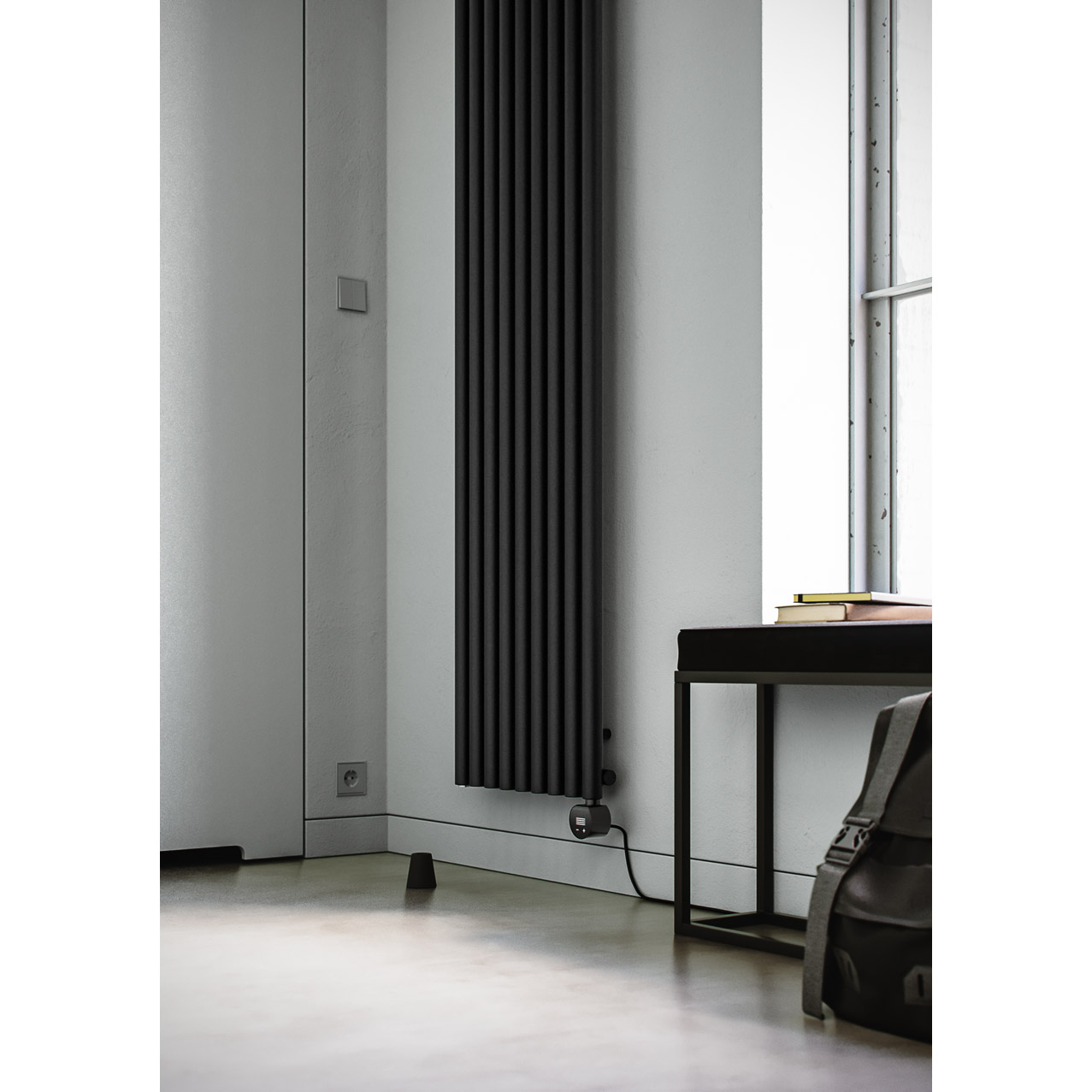 levanto vertical electric radiator 1800x480mm 1000w wifi black 4